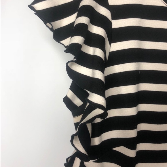 Black & Cream Striped Dress - Picture 6 of 8